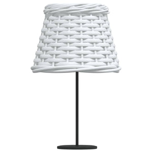 Καπέλο Φωτιστικού Λευκό Ø15x12 εκ. από Wicker - Pakobazaar