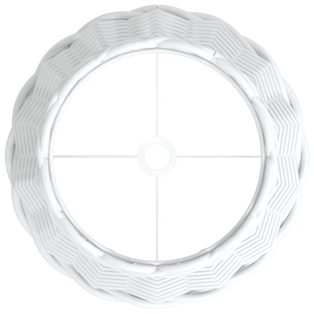 Καπέλο Φωτιστικού Λευκό Ø20x15 εκ. από Wicker