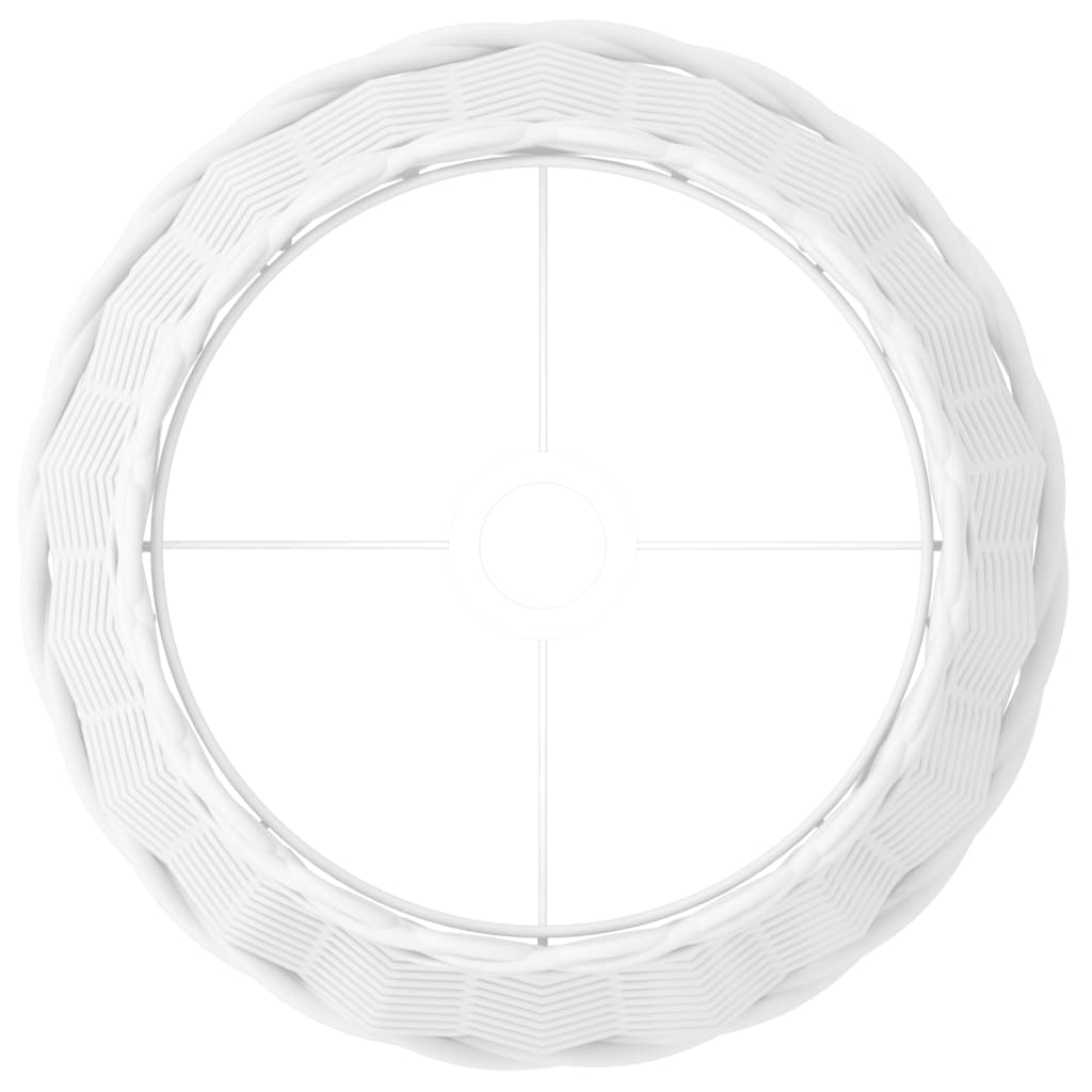 Καπέλο Φωτιστικού Λευκό Ø38x23 εκ. από Wicker