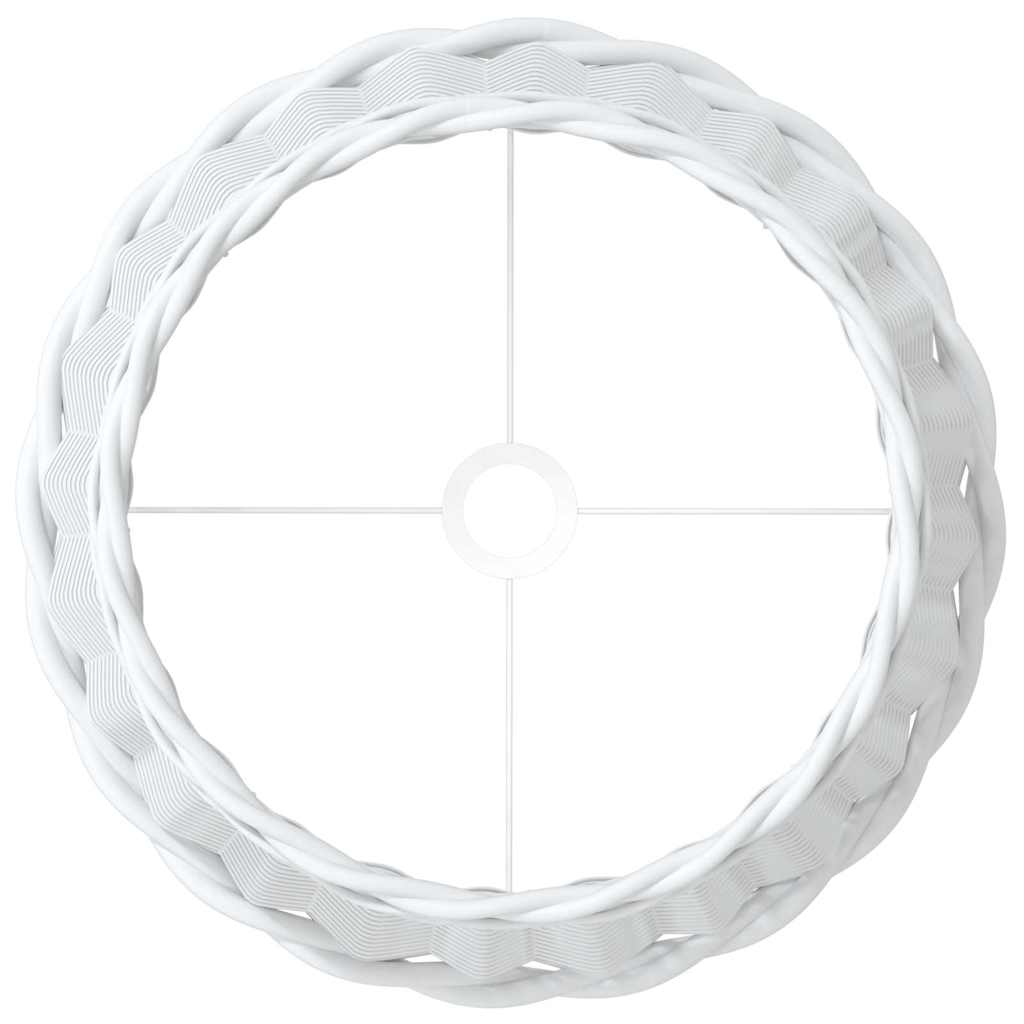 Καπέλο Φωτιστικού Λευκό Ø45x28 εκ. από Wicker