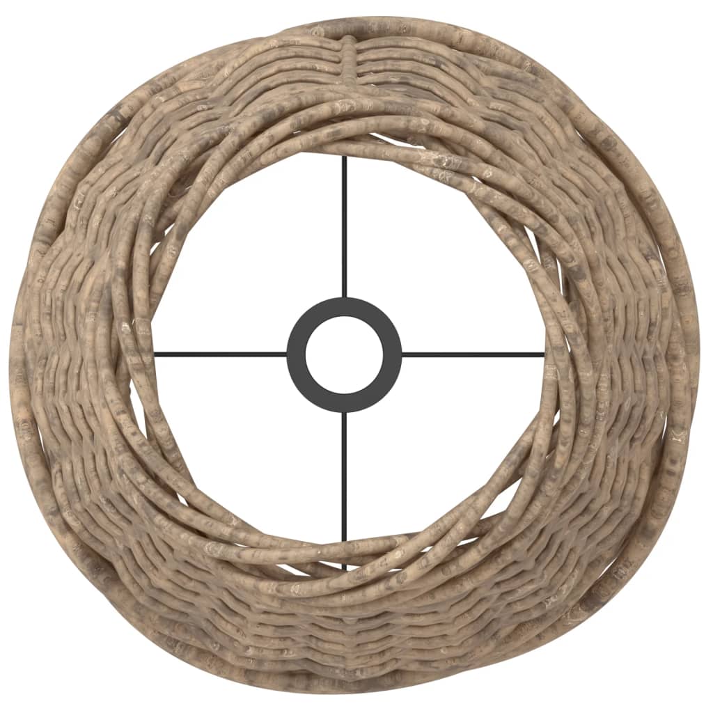 Καπέλο Φωτιστικού Καφέ Ø15x12 εκ. από Wicker - Pakobazaar