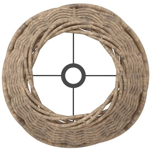 Καπέλο Φωτιστικού Καφέ Ø15x12 εκ. από Wicker - Pakobazaar