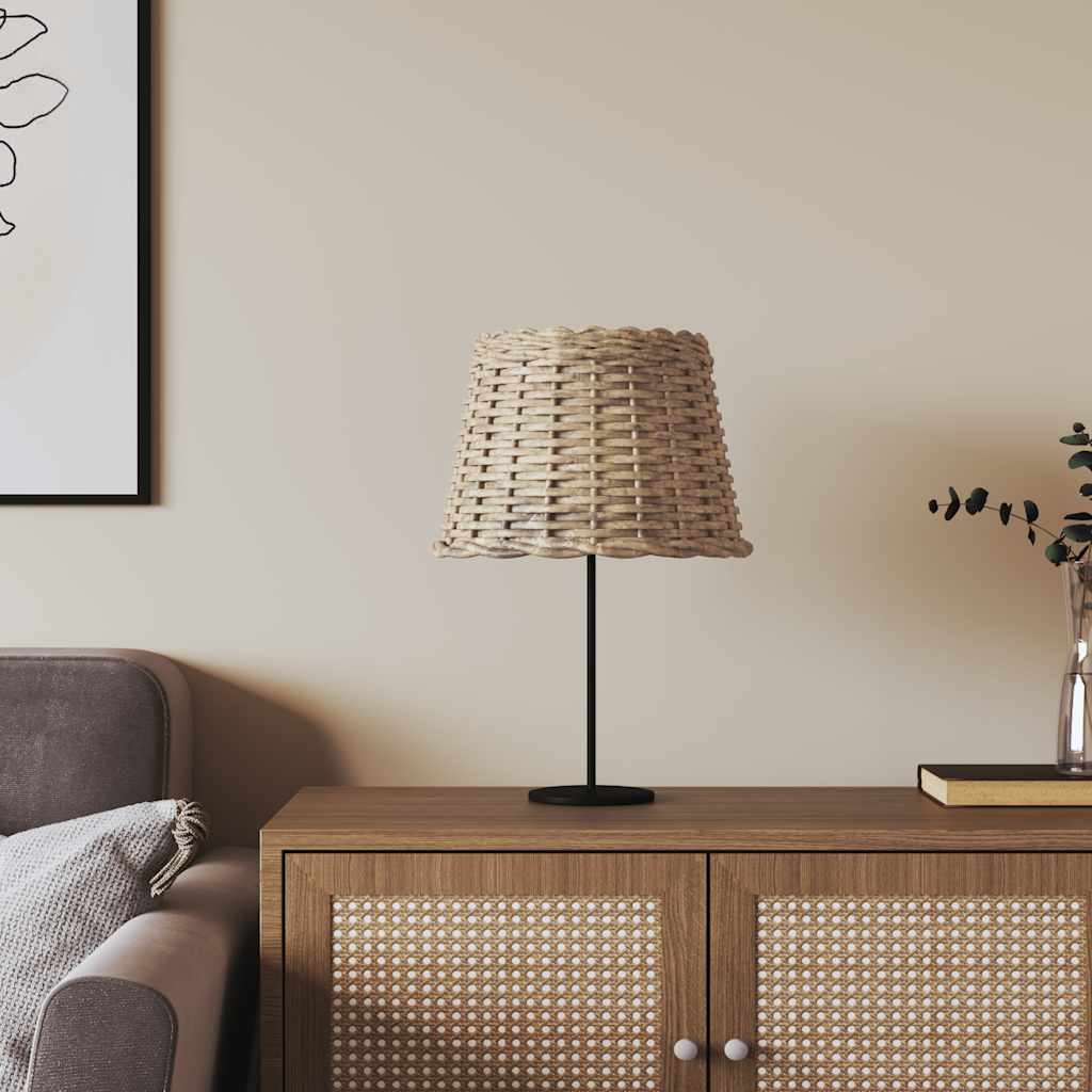 Καπέλο Φωτιστικού Καφέ Ø30x20 εκ. από Wicker - Pakobazaar