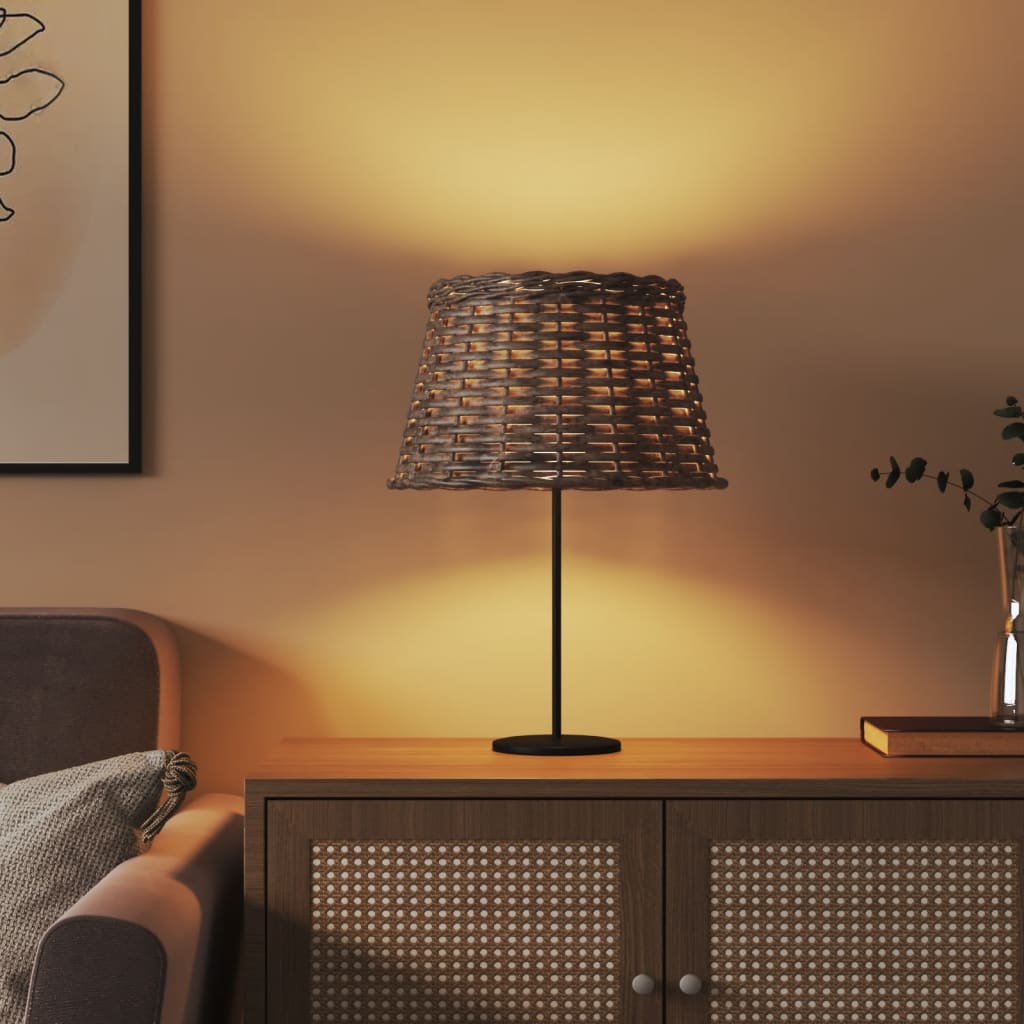 Καπέλο Φωτιστικού Καφέ Ø38x23 εκ. από Wicker - Pakobazaar