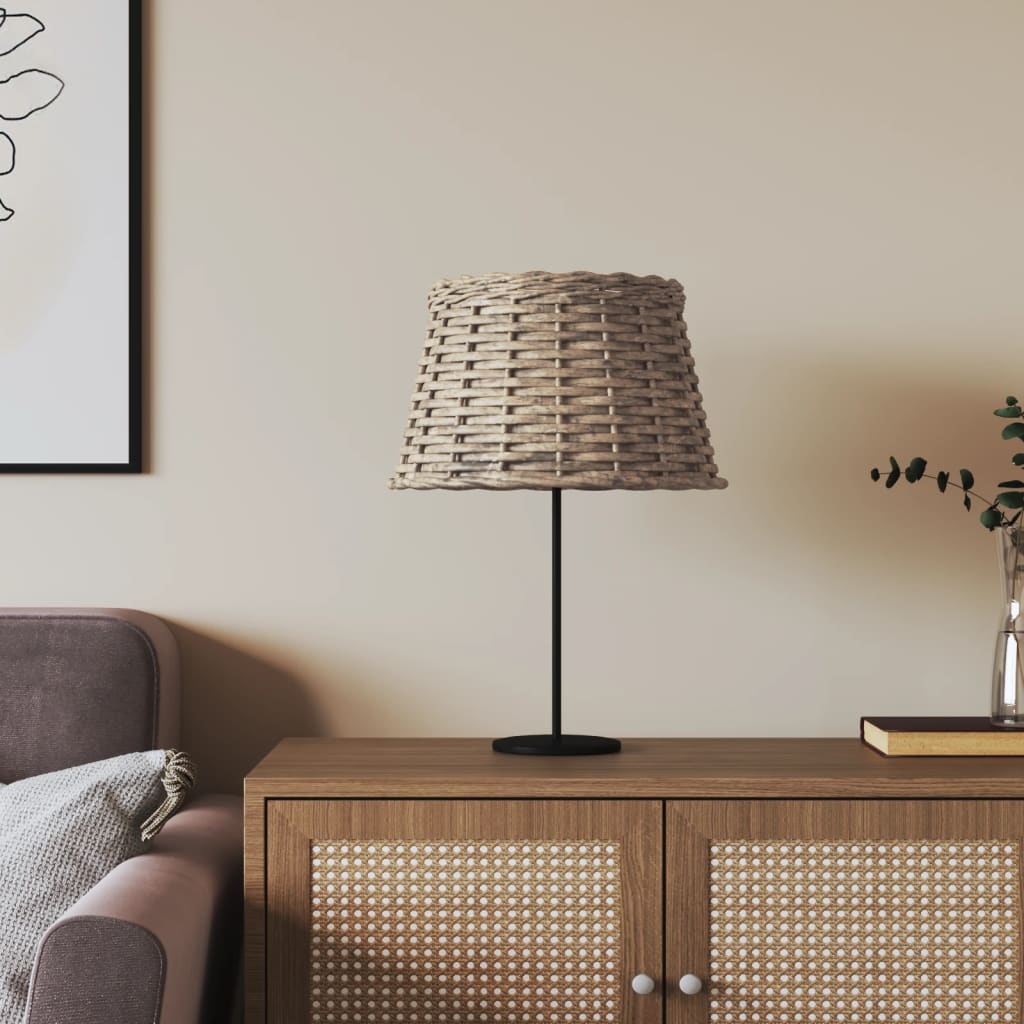 Καπέλο Φωτιστικού Καφέ Ø38x23 εκ. από Wicker - Pakobazaar