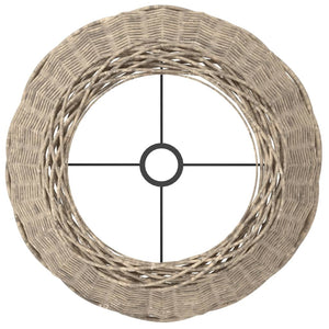 Καπέλο Φωτιστικού Καφέ Ø50x30 εκ. από Wicker