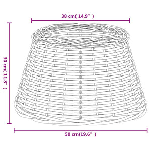 Καπέλο Φωτιστικού Καφέ Ø50x30 εκ. από Wicker
