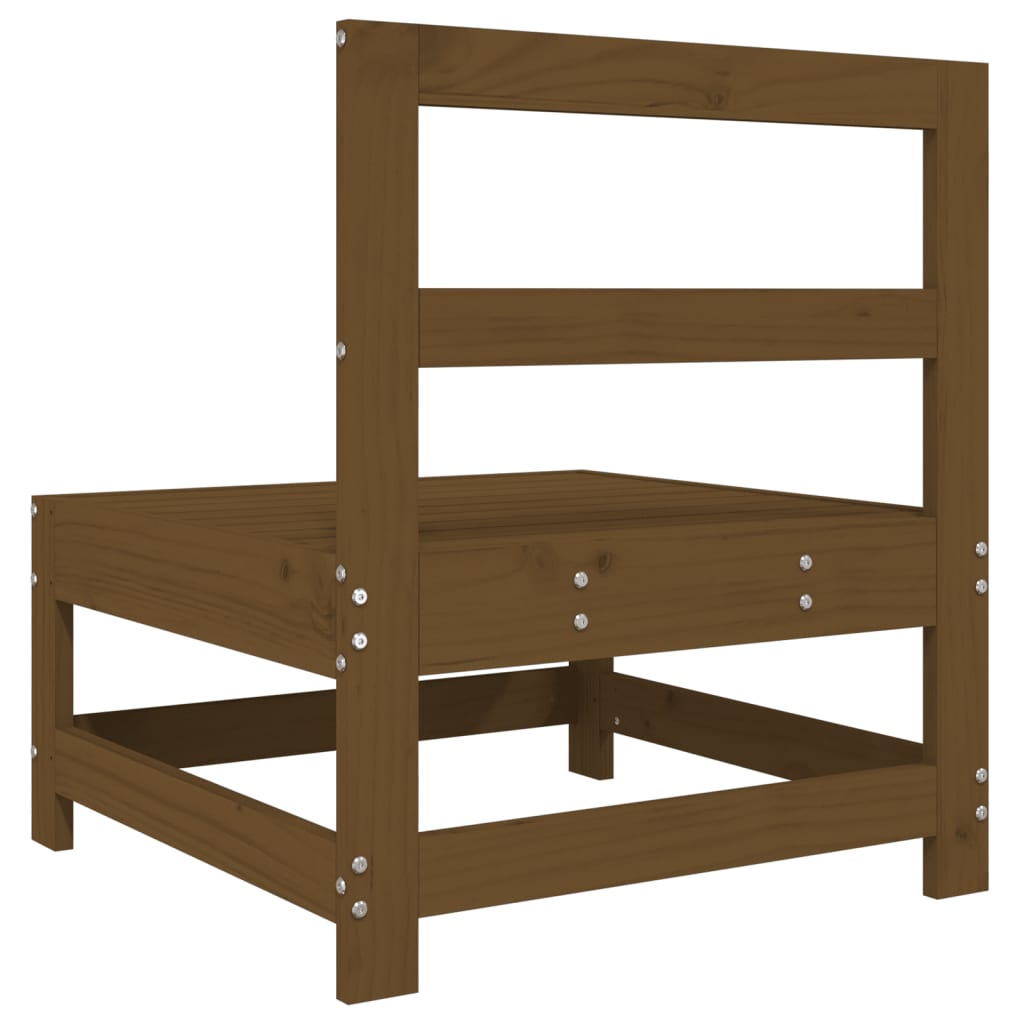 Καναπές Κήπου Μεσαίος Καφέ Μελί από Μασίφ Ξύλο Πεύκου - Pakobazaar