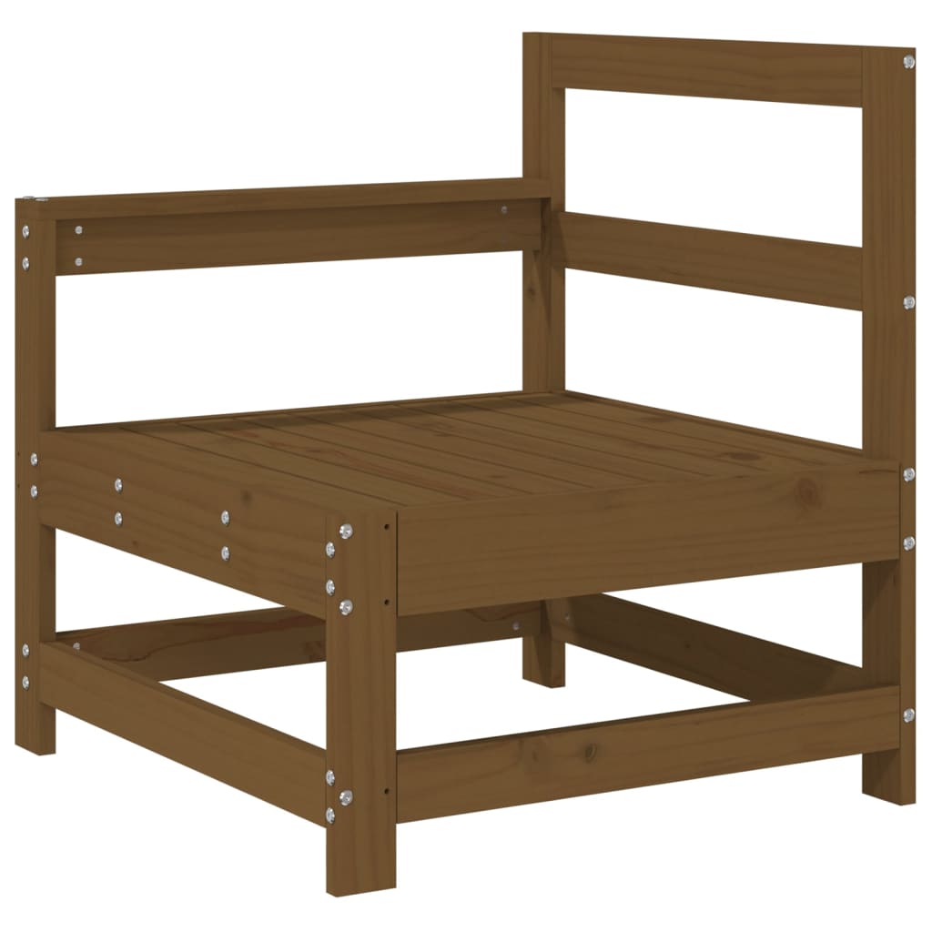 Σαλόνι Κήπου Σετ 4 Τεμαχίων Καφέ Μελί από Μασίφ Ξύλο Πεύκου - Pakobazaar