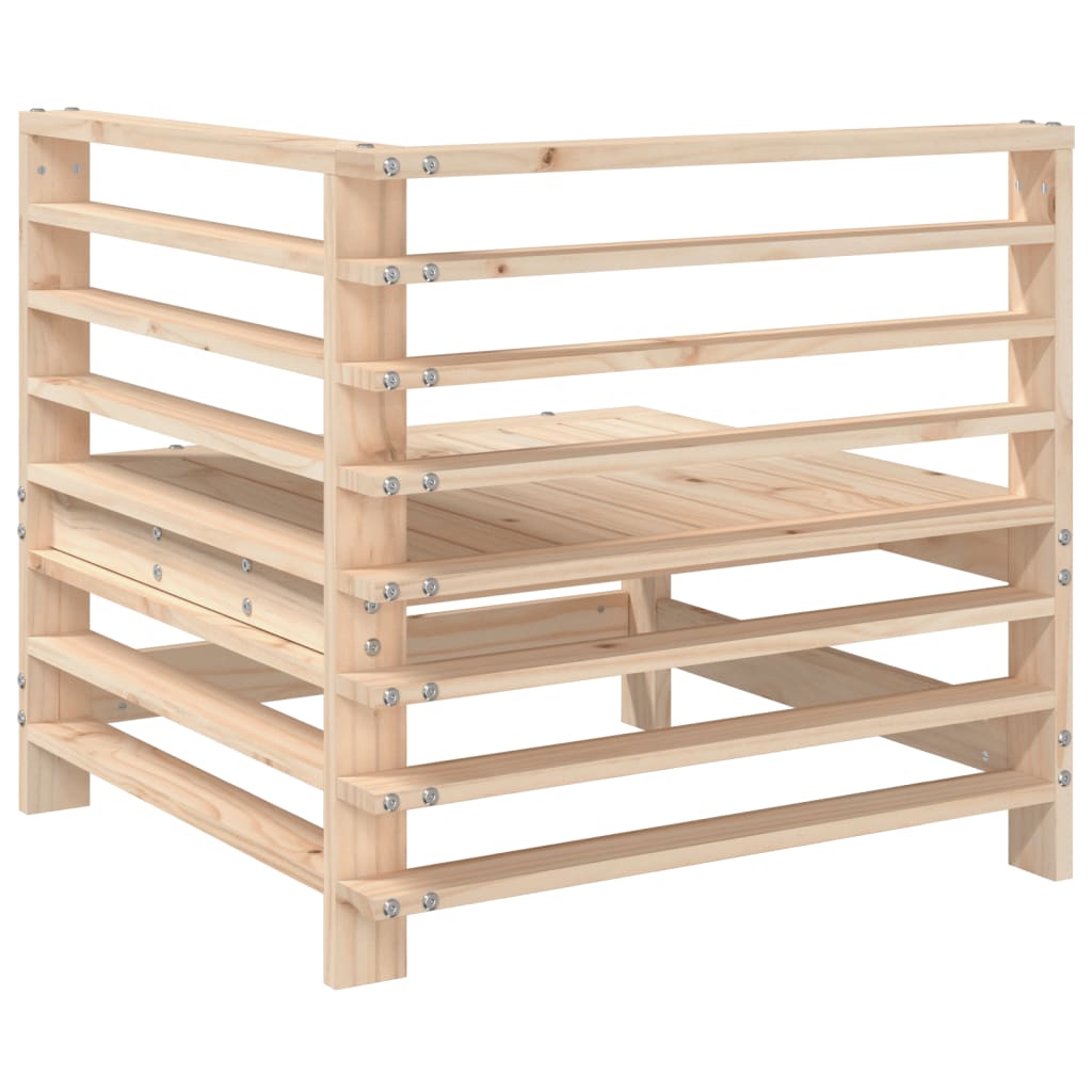 Καναπές Κήπου Γωνιακός από Μασίφ Ξύλο Πεύκου - Pakobazaar