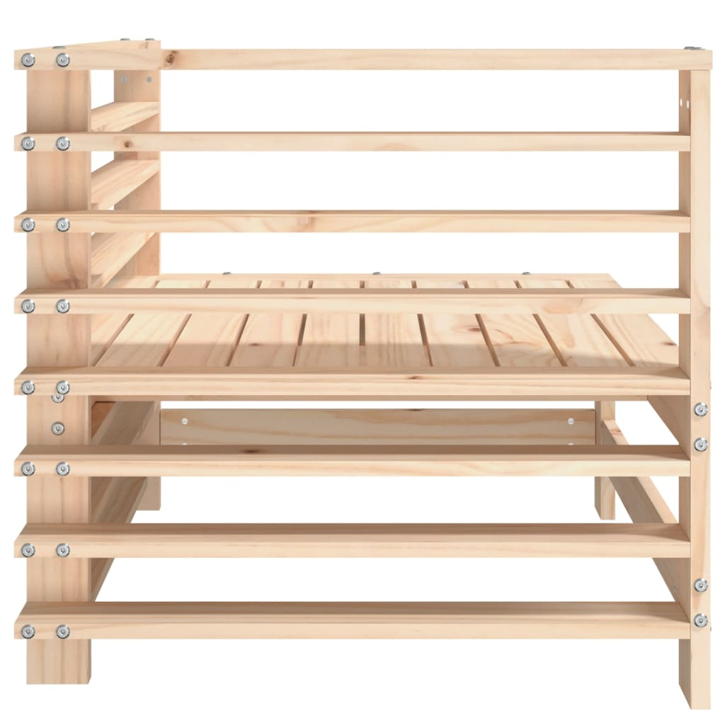 Καναπές Κήπου Γωνιακός από Μασίφ Ξύλο Πεύκου - Pakobazaar