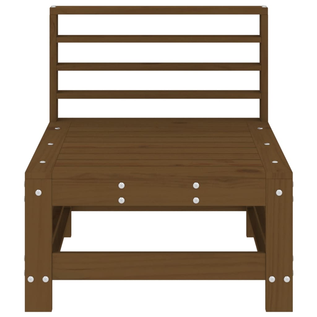 Καναπές Κήπου Μεσαίος Καφέ Μελί από Μασίφ Ξύλο Πεύκου - Pakobazaar