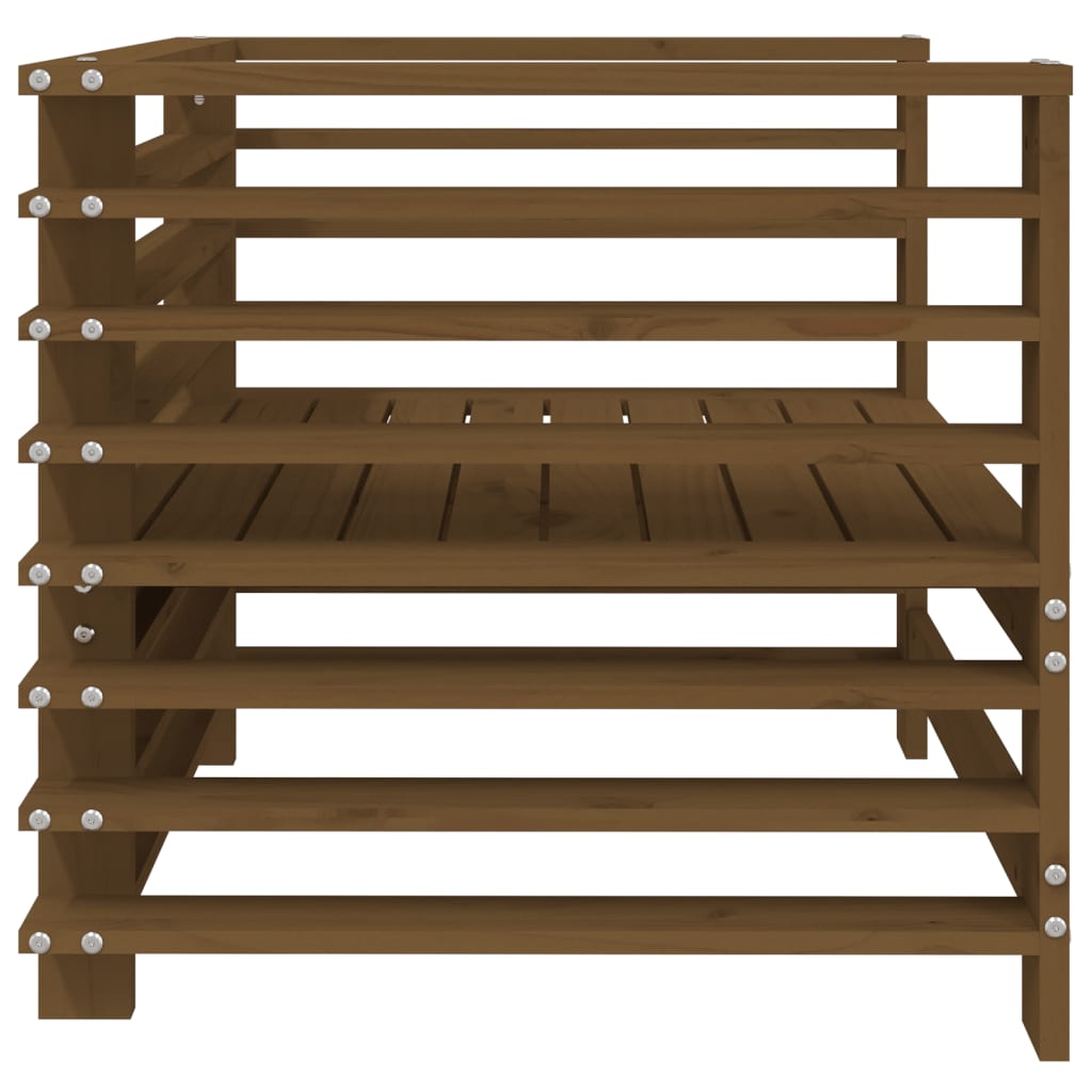 Καρέκλες Κήπου 2 τεμ. Μελί από Μασίφ Ξύλο Πεύκου - Pakobazaar