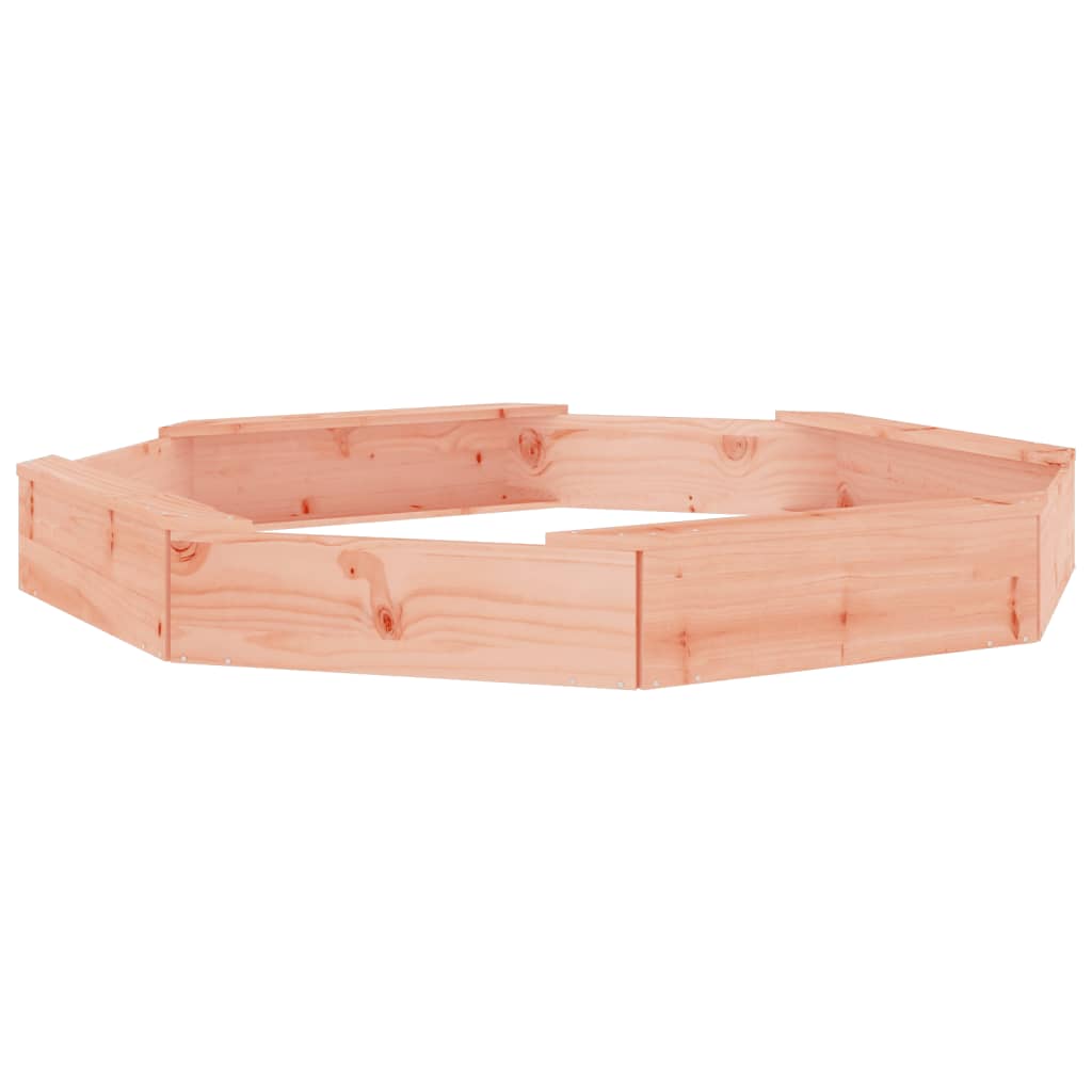 Αμμοδόχος με Καθίσματα Οκτάγωνη από Μασίφ Ξύλο Ψευδοτσούγκας - Pakobazaar