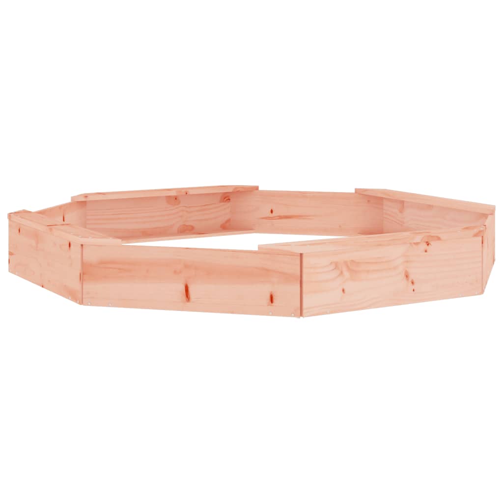 Αμμοδόχος με Καθίσματα Οκτάγωνη από Μασίφ Ξύλο Ψευδοτσούγκας - Pakobazaar