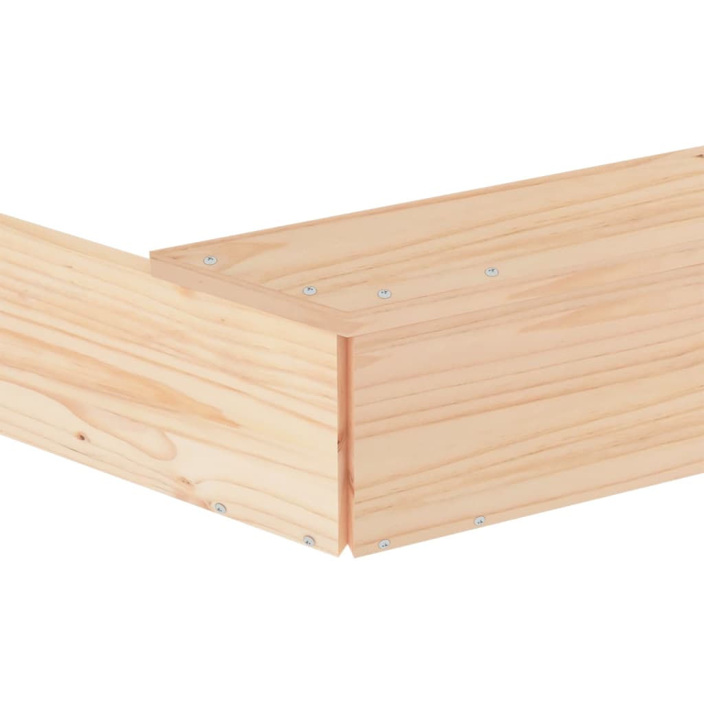 Αμμοδόχος με Καθίσματα Οκτάγωνη από Μασίφ Ξύλο Πεύκου - Pakobazaar