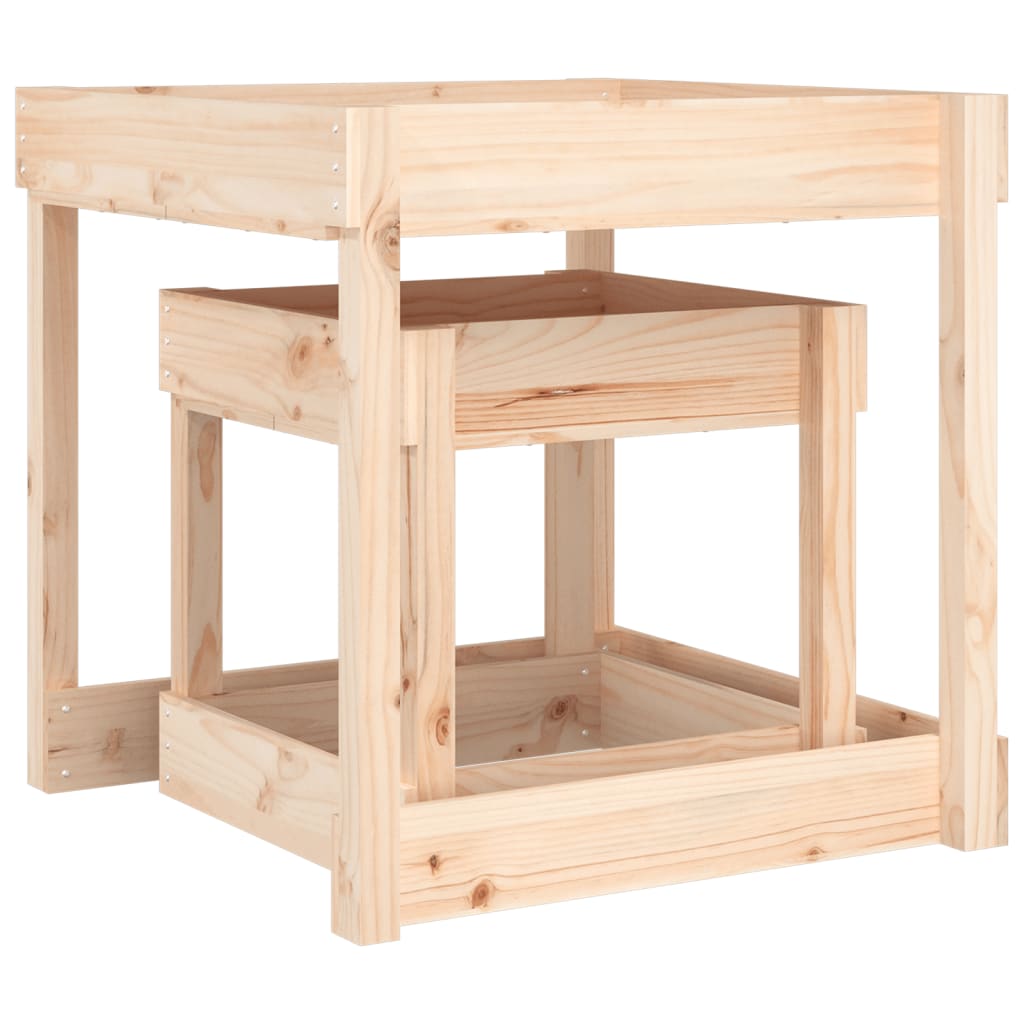 Τραπεζάκια για Παιχνίδια 2 τεμ. από Μασίφ Ξύλο Πεύκου - Pakobazaar