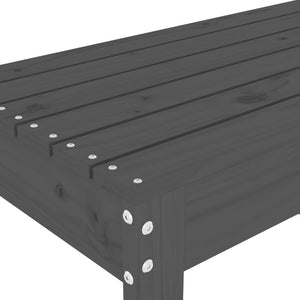Παγκάκι Κήπου Γκρι 110 x 38 x 45 εκ. από Μασίφ Ξύλο Πεύκου - Pakobazaar