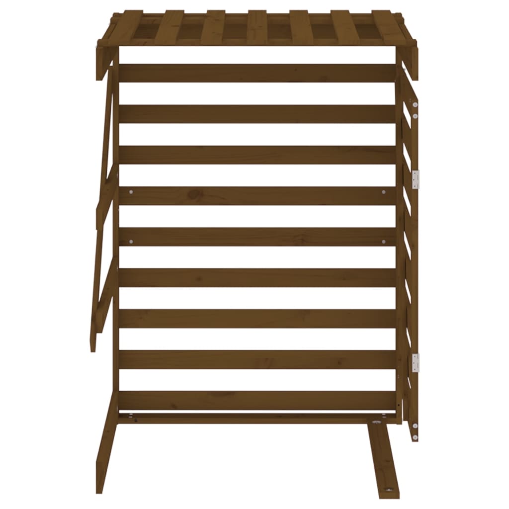 Προέκταση Αποθήκευσης Τροχήλατου Κάδου Μελί Μασίφ Ξύλο Πεύκου