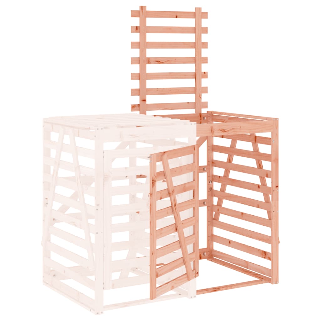 Προέκταση Αποθήκευσης Τροχήλατου Κάδου Μασίφ Ξύλο Ψευδοτσούγκας - Pakobazaar