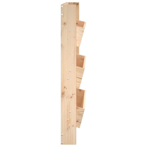 Ζαρντινιέρα Τοίχου 3 Επιπέδων 60x18,5x110 εκ. Μασίφ Ξύλο Πεύκου - Pakobazaar