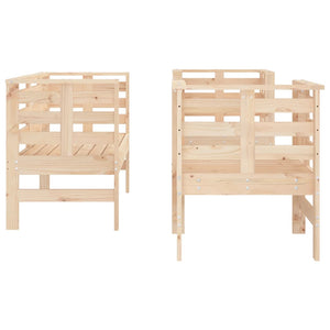 Σαλόνι Κήπου Σετ 3 Τεμαχίων από Μασίφ Ξύλο Πεύκου - Pakobazaar