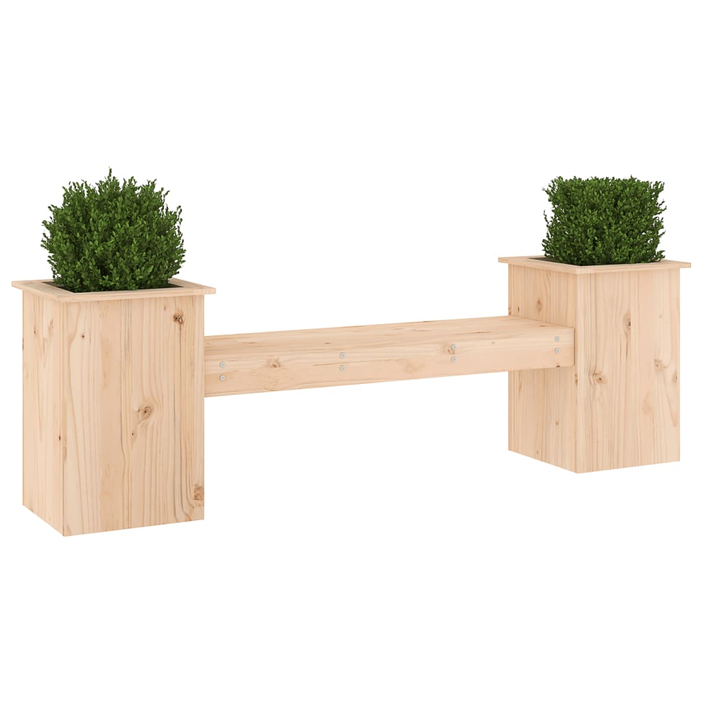 Ζαρντινιέρα Παγκάκι 184,5x39,5x56,5 εκ. από Μασίφ Ξύλο Πεύκου - Pakobazaar