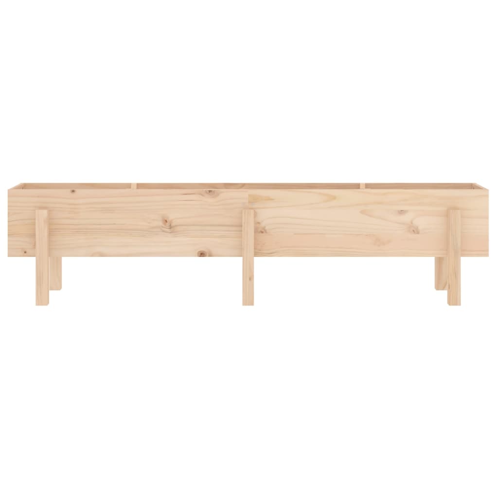 Ζαρντινιέρα Υπερυψωμένη 160 x 30 x 38 εκ. από Μασίφ Ξύλο Πεύκου - Pakobazaar