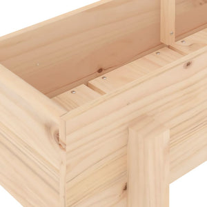 Ζαρντινιέρα Υπερυψωμένη 160 x 30 x 38 εκ. από Μασίφ Ξύλο Πεύκου