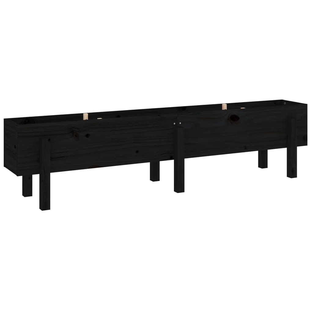 Ζαρντινιέρα Υπερυψωμένη 160 x 30 x 38 εκ. από Μασίφ Ξύλο Πεύκου