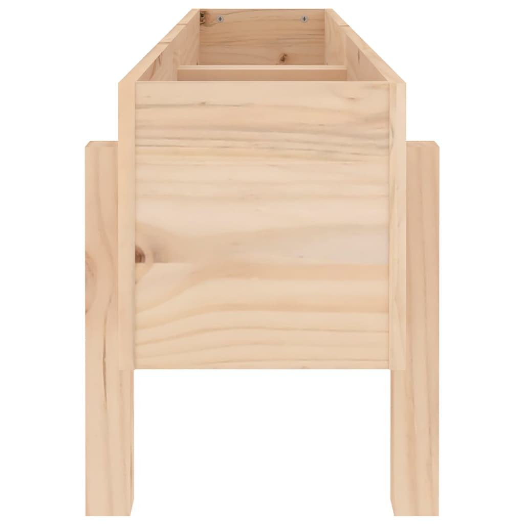 Ζαρντινιέρα Υπερυψωμένη 121 x 30 x 38 εκ. από Μασίφ Ξύλο Πεύκου