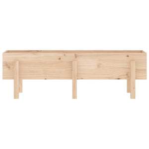 Ζαρντινιέρα Υπερυψωμένη 121 x 30 x 38 εκ. από Μασίφ Ξύλο Πεύκου