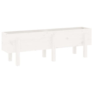 Ζαρντινιέρα Υπερυψωμένη 121 x 30 x 38 εκ. από Μασίφ Ξύλο Πεύκου