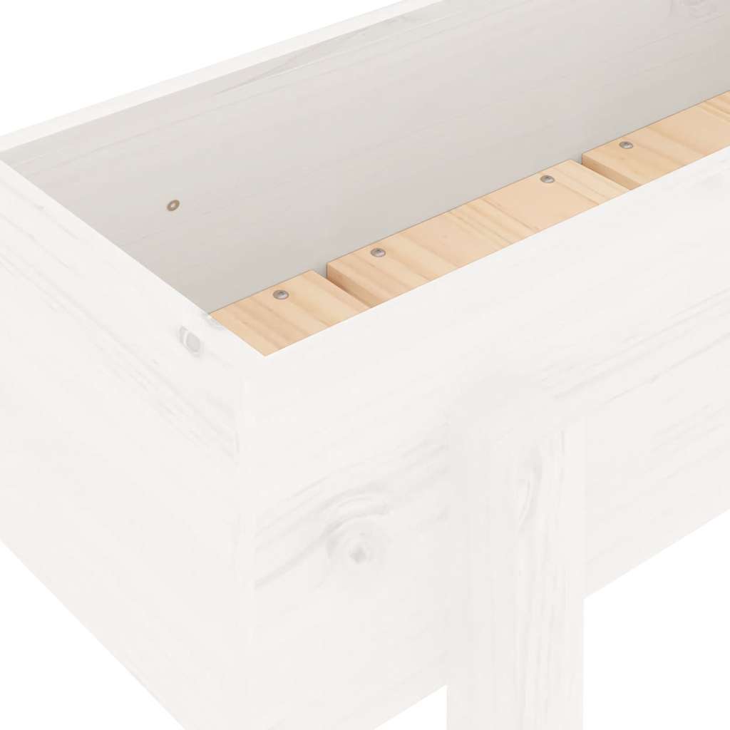 Ζαρντινιέρα Υπερυψωμένη 121 x 30 x 38 εκ. από Μασίφ Ξύλο Πεύκου