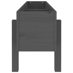 Ζαρντινιέρα Υπερυψωμένη 121 x 30 x 38 εκ. από Μασίφ Ξύλο Πεύκου