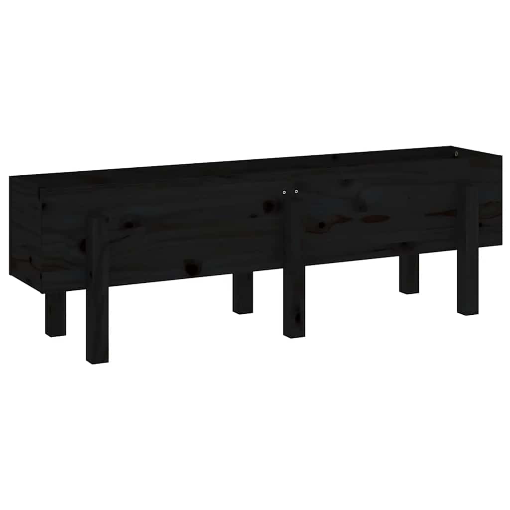 Ζαρντινιέρα Υπερυψωμένη 121 x 30 x 38 εκ. από Μασίφ Ξύλο Πεύκου
