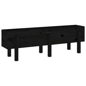 Ζαρντινιέρα Υπερυψωμένη 121 x 30 x 38 εκ. από Μασίφ Ξύλο Πεύκου