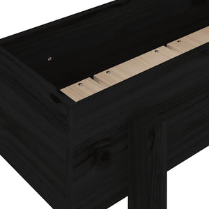 Ζαρντινιέρα Υπερυψωμένη 121 x 30 x 38 εκ. από Μασίφ Ξύλο Πεύκου