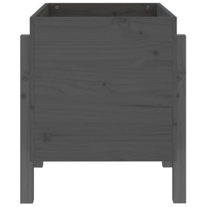 Ζαρντινιέρα Γκρι 62x50x57 εκ. από Μασίφ Ξύλο Πεύκου