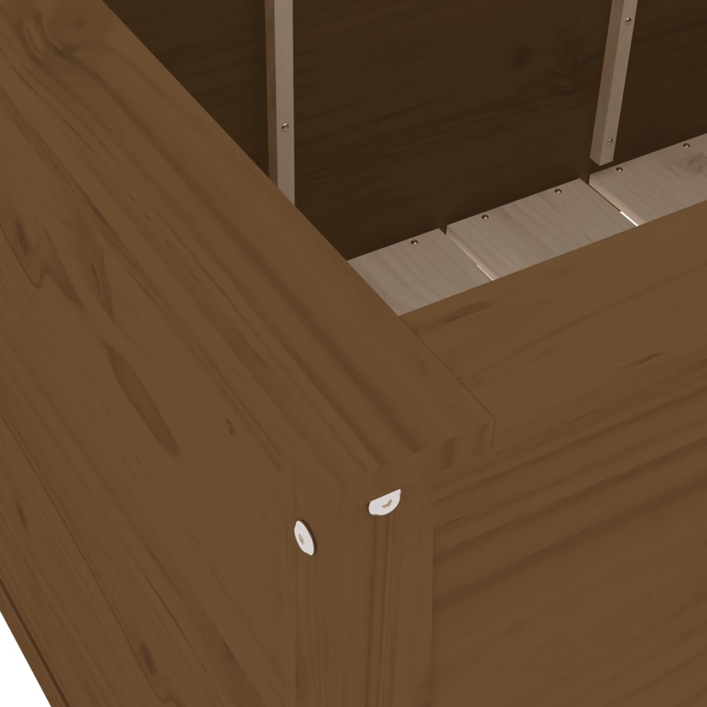 Ζαρντινιέρα Υπερυψωμένη Μελί 119,5x82,5x78 εκ. από Μασίφ Πεύκο