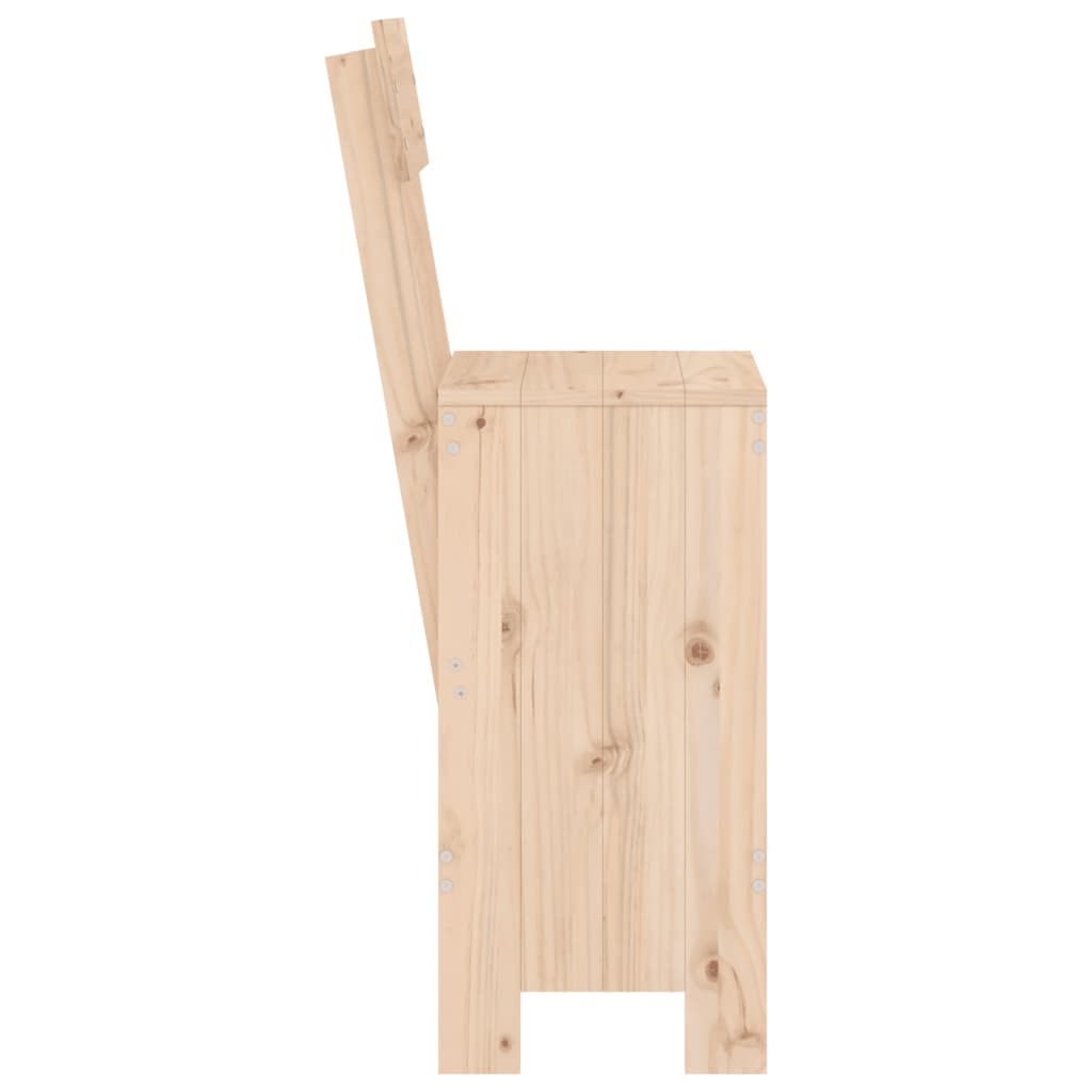 Σκαμπό Μπαρ 2 τεμ. 40 x 48,5 x 115,5 εκ. από Μασίφ Ξύλο Πεύκου - Pakobazaar