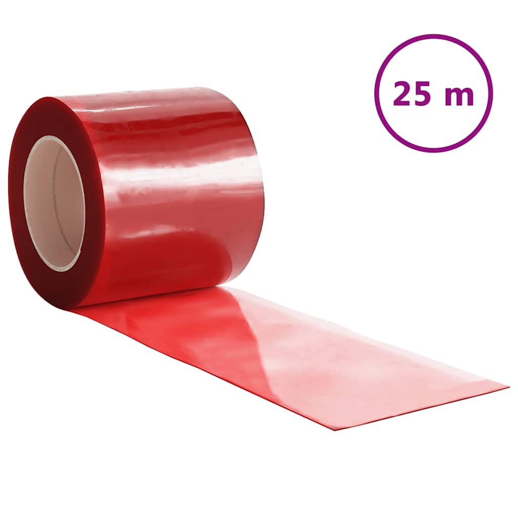 Λωριδοκουρτίνα Κόκκινη 25 μ. 200 χιλ.x1,6 χιλ. από PVC - PAKOBAZAAR