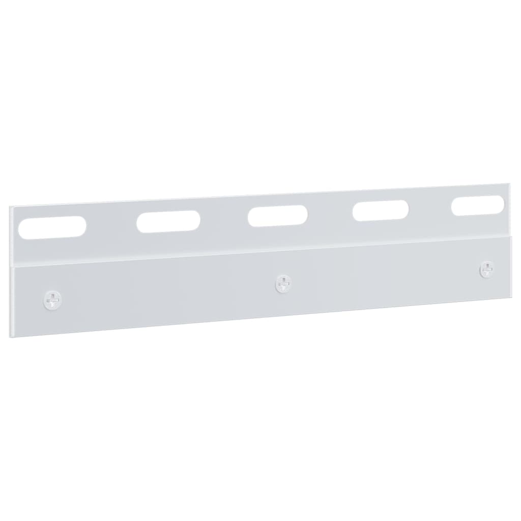 Πλάκες Σύνδεσης 6 Τεμ. Ασημί 20 εκ. από Ανοξείδωτο Ατσάλι - PAKOBAZAAR