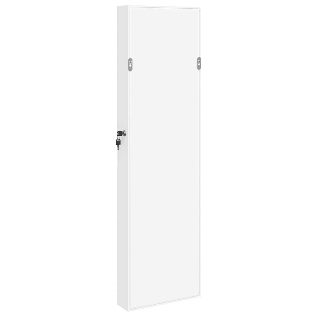 Έπιπλο Κοσμημάτων με Καθρέφτη Επιτοίχιο Λευκό 30x8,5x106 εκ.