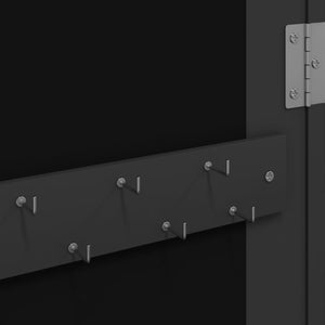 Έπιπλο Κοσμημάτων με Καθρέφτη/LED Φώτα Επιτοίχιο Μαύρο