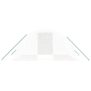 Θερμοκήπιο με Ατσάλινο Πλαίσιο Λευκό 8 μ² 4 x 2 x 2 μ. - Pakobazaar