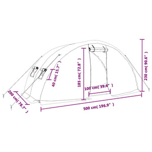 Θερμοκήπιο με Ατσάλινο Πλαίσιο Λευκό 10 μ² 5 x 2 x 2,3 μ. - Pakobazaar