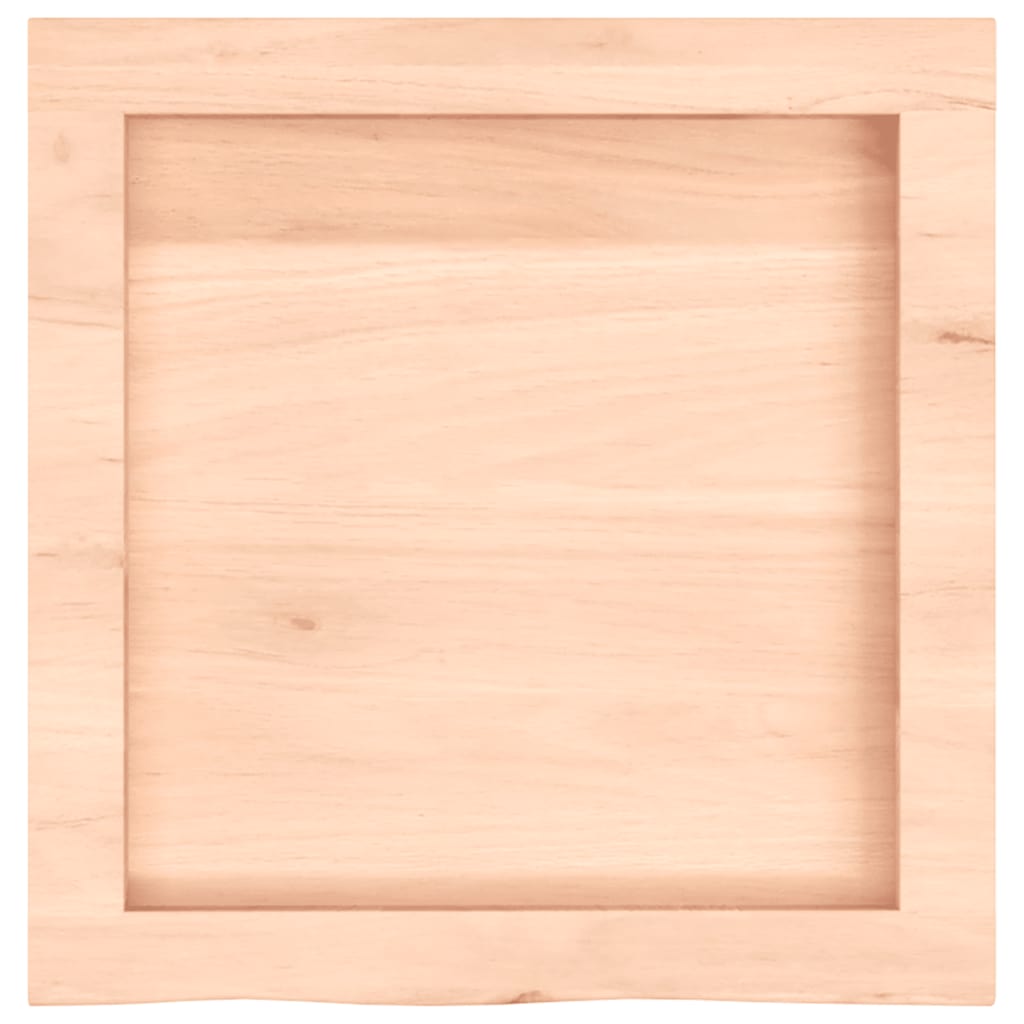 Ράφι Τοίχου 40x40x(2-6) εκ. από Ακατέργαστο Μασίφ Ξύλο Δρυός