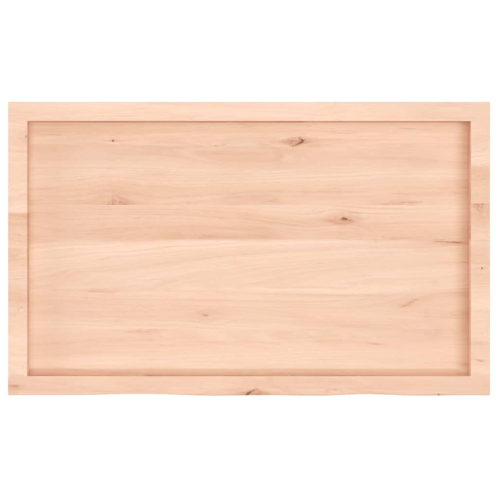 Ράφι Τοίχου 100x60x(2-4) εκ. από Ακατέργαστο Μασίφ Ξύλο Δρυός
