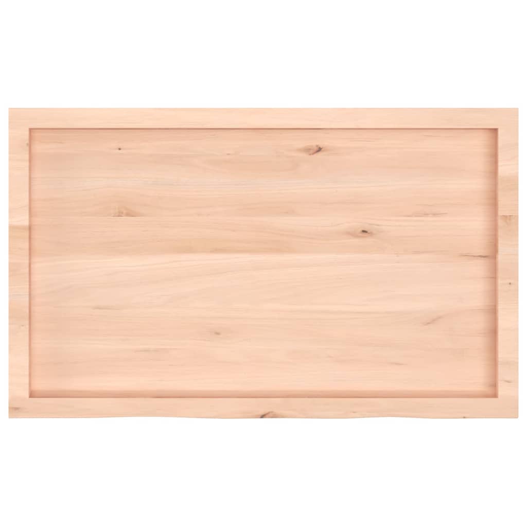 Ράφι Τοίχου 100x60x(2-6) εκ. από Ακατέργαστο Μασίφ Ξύλο Δρυός